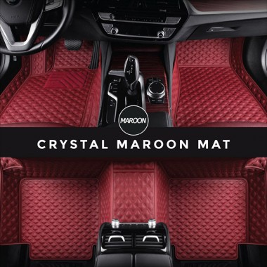 Maroon Crystal Elite Luxury Hybrid Car Floor Mats Websites