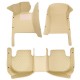 Beige Luxury Leather Diamond Car Floor Mats Websites