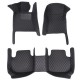 Black and Black Stitching Luxury Leather Diamond Car Floor Mats Websites Black and Black Stitching Luxury Leather Diamond Car Floor Mats Websites