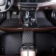 Black and Black Stitching Luxury Leather Diamond Car Mats Websites Black and Black Stitching Luxury Leather Diamond Car Mats Websites