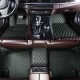 Black and Green Stitching Luxury Leather Diamond Car Mats Websites Black and Green Stitching Luxury Leather Diamond Car Mats Websites
