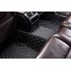 Black and White Stitching Luxury Leather Diamond Car Floor Mats Websites