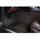 Black and Yellow Stitching Luxury Leather Diamond Car Floor Mats Websites