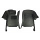 Black and Yellow Stitching Luxury Leather Diamond Car Floor Mats Websites