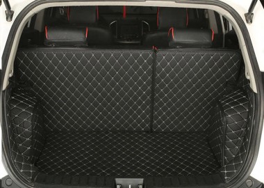 Full Cover Luxury Leather Diamond Stitching Trunk Car Mats Websites