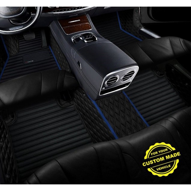Dark Blue Hybrid Line Series Premium Car Floor Mats Websites