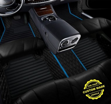 Light Blue Hybrid Line Series Premium Car Floor Mats Websites