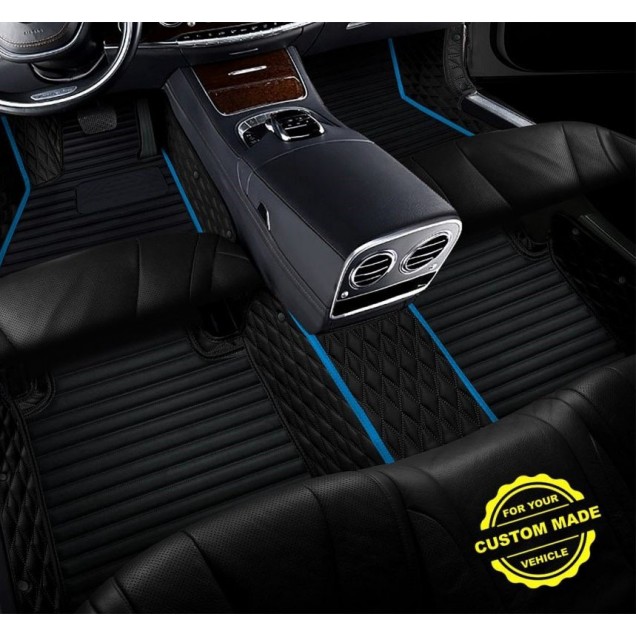 Light Blue Hybrid Line Series Premium Car Floor Mats Websites