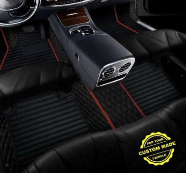Maroon Hybrid Line Series Premium Car Floor Mats Websites