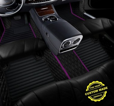 Purple Hybrid Line Series Premium Car Floor Mats Websites