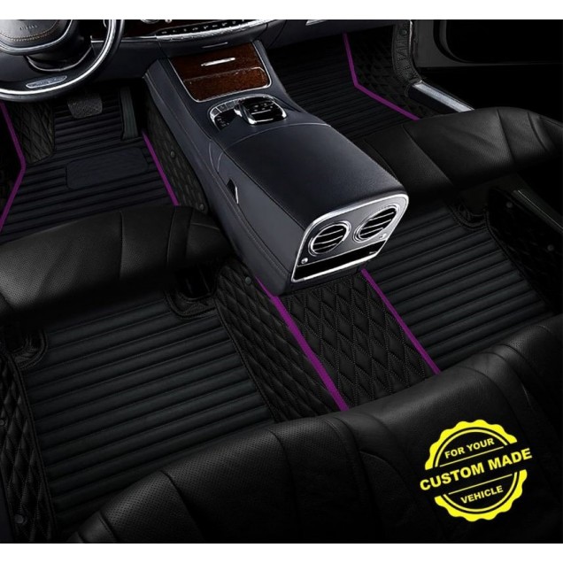 Purple Hybrid Line Series Premium Car Floor Mats Websites