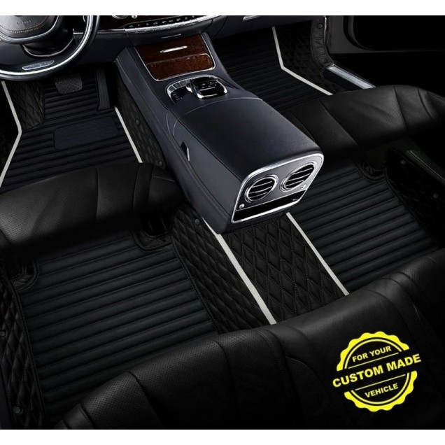 White Hybrid Line Series Premium Car Floor Mats Websites