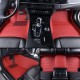 Maroon Luxury Leather Stripe Car Floor Mats Websites