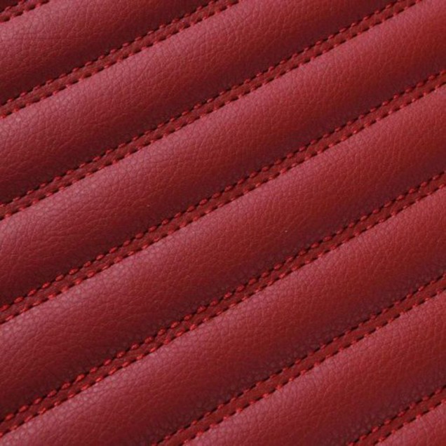Maroon Luxury Leather Stripe Car Floor Mats Websites