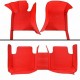 Red Luxury Leather Stripe Car Floor Mats Websites