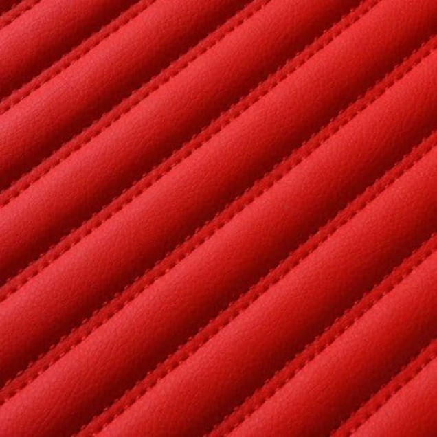 Red Luxury Leather Stripe Car Floor Mats Websites