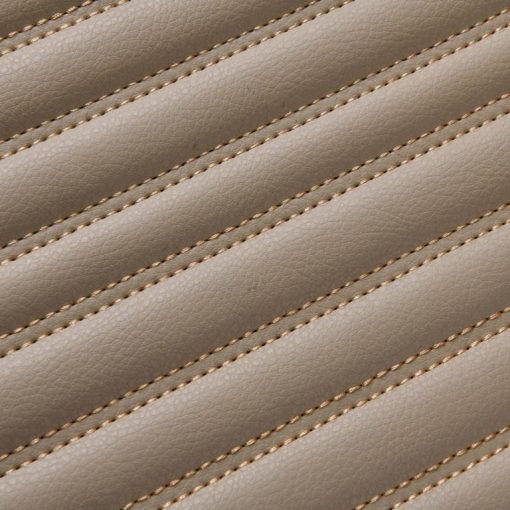 Beige Luxury Leather Stripe Car Mats Websites