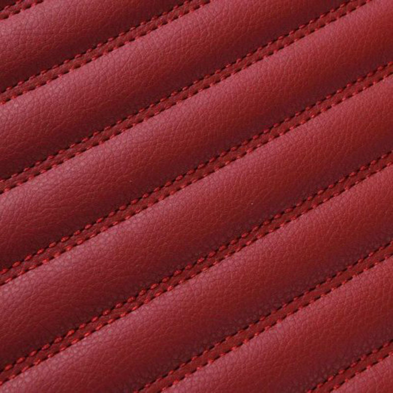 Maroon Luxury Leather Stripe Car Mats Websites